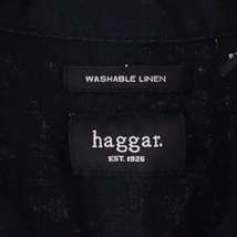 古着 haggar. 半袖 オープンカラー リネンシャツ メンズL /eaa338297 【SS2309】_画像3