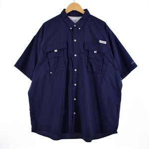 古着 コロンビア Columbia PFG ボタンダウン 半袖 フィッシングシャツ メンズXXXL /eaa337672 【SS2309】