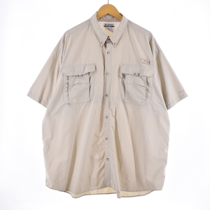 古着 ビッグサイズ コロンビア Columbia PFG 半袖 フィッシングシャツ メンズXXXL /eaa336232 【SS2309】