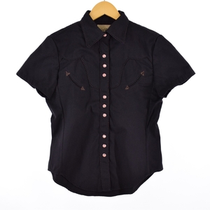  old clothes BAR ABILENE short sleeves western shirt lady's S /eaa338957 [SS2309]
