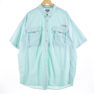 古着 ビッグサイズ コロンビア Columbia PFG 半袖 フィッシングシャツ メンズXXXL /eaa336240 【SS2309】