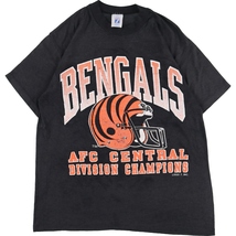 古着 LOGO 7 NFL CINCINNATI BENGALS シンシナティ ベンガルズ スポーツプリントTシャツ USA製 メンズM /eaa332020 【SS2309】_画像1