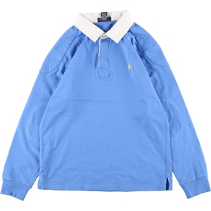 古着 ラルフローレン Ralph Lauren POLO by Ralph Lauren 長袖 ラガーシャツ メンズM /eaa369884