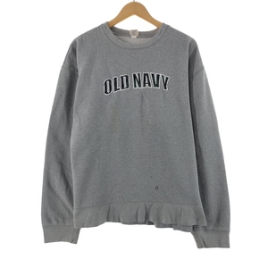 古着 オールドネイビー OLD NAVY ロゴスウェット トレーナー メンズXXL /eaa369787