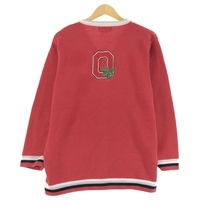 古着 JTWO OHIO STATE BUCKEYES オハイオステート バックアイズ ラミー×コットンニットカーディガン メンズM /eaa371750_画像2