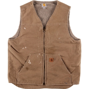 古着 カーハート Carhartt ダック地ベスト メンズXL /eaa370168