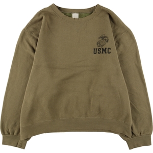 古着 USMC アメリカ海兵隊 プリントスウェットシャツ トレーナー メンズXXL /eaa353479