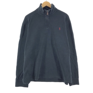 古着 ラルフローレン Ralph Lauren POLO by Ralph Lauren ハーフジップスウェットシャツ トレーナー メンズXL /eaa374384