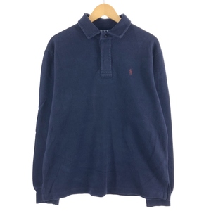 古着 ラルフローレン Ralph Lauren POLO by Ralph Lauren 長袖 ラガーシャツ メンズL /eaa373916