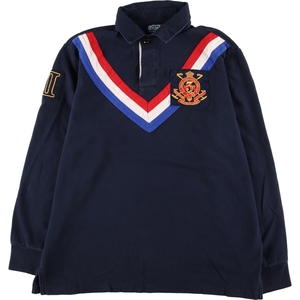 古着 ラルフローレン Ralph Lauren POLO RALPH LAUREN CUSTOM FIT 長袖 ラガーシャツ メンズXL /eaa374531