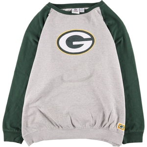 古着 ビックサイズ TEAM APPAREL NFL GREEN リーンベイパッカーズ プリントスウェットシャツ トレーナー メンズXXXL /eaa330436