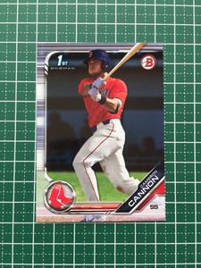 ★TOPPS MLB 2019 BOWMAN DRAFT #BD-166 CAMERON CANNON［BOSTON RED SOX］ベースカード 1st 19★