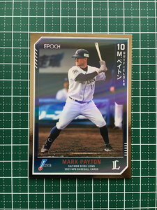 ★EPOCH 2023 NPB プロ野球カード #100 マーク・ペイトン［埼玉西武ライオンズ］レギュラーパラレル「銀」★