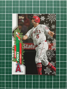 ★TOPPS MLB 2020 HOLIDAY #HW45 ALBERT PUJOLS［LOS ANGELES ANGELS］ベースカード★