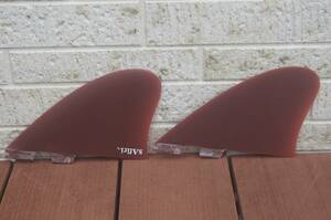 [sAfiri] PF-1547 FCS2 Glass Keel Fin Type-c Brown 新品