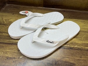  name machine ..! impact. collection! unused goods! Takeo Kikuchi × local z! beach sandals! white 26cm