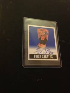 超激レア 2014 Leaf Trish Stratus トリッシュ SSP auto 直筆サイン WWE レジェンド HOF スーパースター 直書き サイン綺麗 美人レスラー