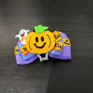 ハロウィン　ペット用　リボン　かぼちゃ