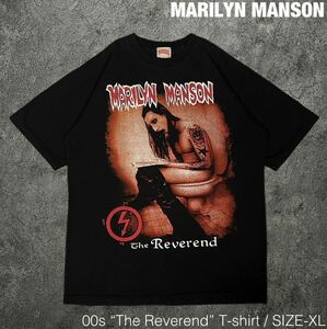 00s ビンテージ MARILYN MANSON The Reverend Tシャツ 90s Y2K マリリンマンソン Tee