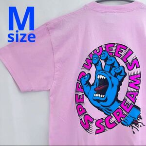 新品 サンタクルーズ ストリーミングハンド 半袖 Tシャツ M ピンク