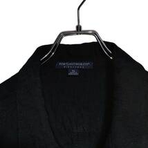 PORT AUTHORITY 半袖ワークシャツ XL オーバーサイズ ブラック ゆうパケットポスト可 胸 刺繍 DURA ロゴ 椰子の木 古着 洗濯 プレス済 724_画像4