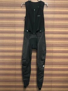 GN593 パールイズミ PEARLiZUMi 裏起毛 ビブタイツ 黒 M パッド擦れ