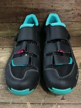 GU776 フィジーク FIZIK M6 ビンディングシューズ 38サイズ 黒 水色_画像2