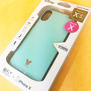 ★外箱痛みアリ★訳あり価格★ 送料無料:: DN486MGR iPhone XS iPhone X 共通 ディズニー イーフィット スマホケース 