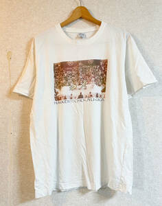 NIPPON KAIGA Tシャツ　鳥獣戯画　CHO-JYU-GIGA　大相撲　JAPAN　ホワイト　白　LLサイズ