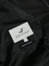 SHIPS JET BLUE 羊革 シングル レザー ライダース ジャケット S 定価29,920円 シップス ブルゾン_画像5