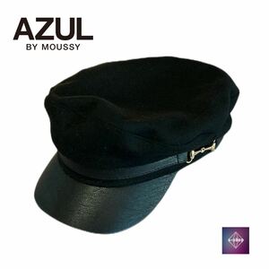 【美品】 AZUL BY MOUSSY アズール バイ マウジー BIT CASQUETTE ビットキャスケット レディース ファッション 小物 帽子 中古