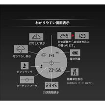 Shot Navi(ショットナビ) ゴルフ レーザー距離測定器 LaserSniper X1 Fit2　高低差ON/OFF機能搭載　ホワイト_画像4