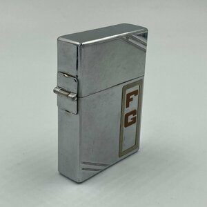 ジッポー ZIPPO ライター 1934年～1935年 ３バレル アウトサイドヒンジ（外ヒンジ）モデル ダイヤゴナルライン メタリケ