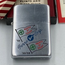 ジッポー ZIPPO 未使用に近い 1955年製 企業もの ブラッシュフィニッシュ キャンディーボックス インストラクション_画像4