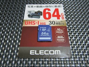 ☆特価！新品未開封☆エレコム SDXCカード UHS-I U1 読み出し最大30MB/s 64GB MF-HCSD064GU11A(*^^)v☆