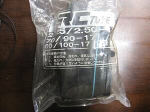 送料無料　新品　2.25-17 2.50-17 60/100-17 70/90-17 チューブ　国内メーカー　IRC　井上ゴム製 TR4 直バルブ