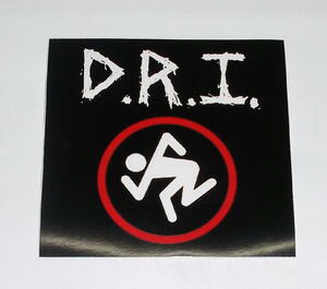 ★D.R.I. ステッカー 正規品 クロスオーバー スラッシュ メタル バンドTシャツ 関連 hc パンク