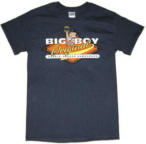 ★ビッグ ボーイ Tシャツ Big Boy 紺 M 新品・正規品 usa アメキャラ ハンバーガー レストラン ダイナー