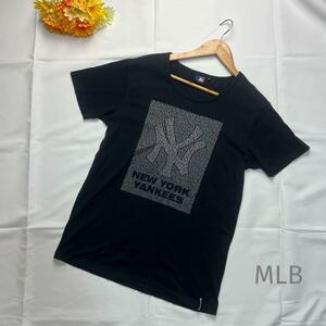 MLB ニューヨークヤンキース Tシャツ ロゴプリントM ブラック