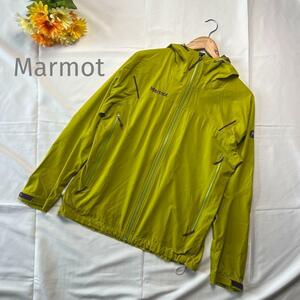 Marmot ウインドブレーカー ヤッケ 黄緑 M 薄手 シャカシャカ