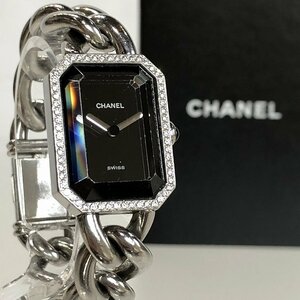 CHANEL シャネル プルミエール ダイヤベゼル クオーツ腕時計 H0495 Sサイズ 黒文字盤 30mm レディース 福井県質屋の質セブン