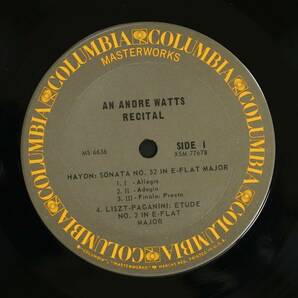 【US盤LP】アンドレ・ワッツ/リサイタル(並良品,1964,STEREO,Andre Watts)の画像3