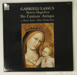 【仏盤LP】BRUNO TURNER,PRO CANTIONE ANTIQUA/ラッソ,ガブリエリ:モテット,マニフィカト集(並品,古楽,HM)