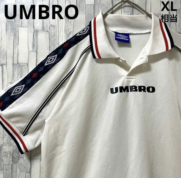 UMBRO アンブロ サッカー ユニフォーム ゲームシャツ 半袖 センターロゴ シンプルロゴ ワンポイントロゴ サイズM-L 襟付き 送料無料