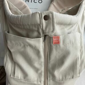 キューズベリー　抱っこ紐　NICO　サンドベージュ　抱っこ紐NICO専用よだれパット　ベージュ　セットまとめ売り