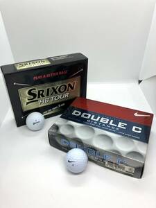 【2043】未使用 ゴルフボール 2ダースセット SRIXON HB TOUR＆NIKE DOUBLE C