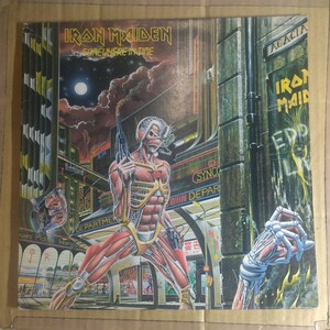  iron Maiden [somewhere in time].LP 1986 year the first times 7inch EP,booklet attaching **nwobhmheavy metal punk iron maiden