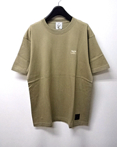 L 新品【m&m PRINT S/S T-SHIRT 22-MT-016 S. KHAKI エムアンドエム Tシャツ プリント カーキ】_画像3