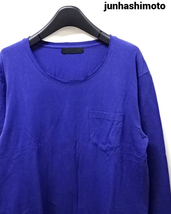 4 ￥16,800【junhashimoto 2PLY CREW NECK POKET L/S T-SHIRT stretch cotton TSH091 JER07 ジュンハシモト カットソー ロンTシャツ】_画像1