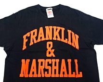 M【FRANKLIN & MARSHAL Tee Black フランクリン＆マーシャル Tシャツ FRANKLIN MARSHAL Tシャツ フランクリンマーシャル Tシャツ】_画像4